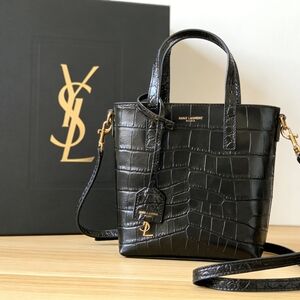 YSL Mini Shopping Tote in Black